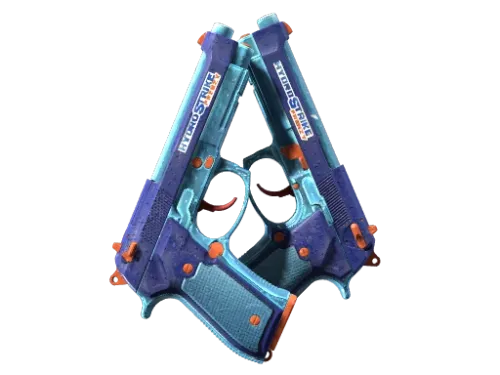 StatTrak™ Dual Berettas | Hydro Strike (Minimal Wear)