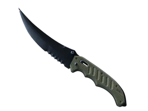 ★ StatTrak™ Flip Knife | Blue Steel (Well-Worn)