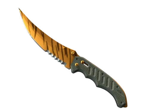 ★ StatTrak™ Flip Knife | Tiger Tooth (Minimal Wear)