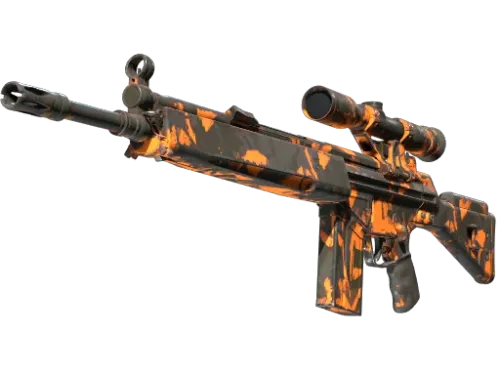 StatTrak™ G3SG1 | Orange Crash (Well-Worn)