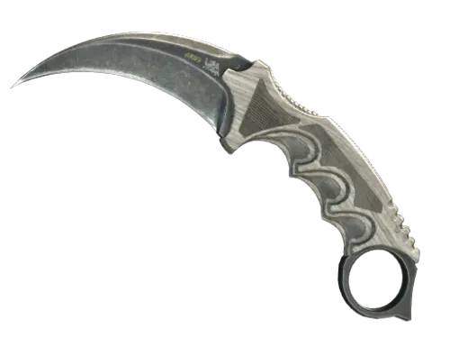 ★ StatTrak™ Karambit | Black Laminate (Well-Worn)