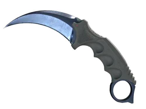 ★ StatTrak™ Karambit | Blue Steel (Battle-Scarred)