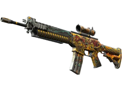 StatTrak™ SG 553 | Colony IV (Well-Worn)