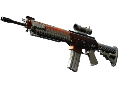 StatTrak™ SG 553 | Danger Close (Battle-Scarred)