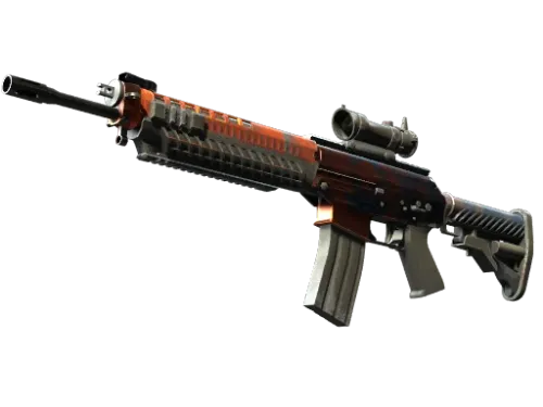 StatTrak™ SG 553 | Danger Close (Well-Worn)