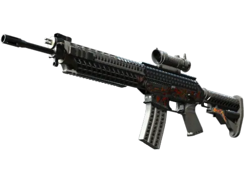 StatTrak™ SG 553 | Heavy Metal (Minimal Wear)