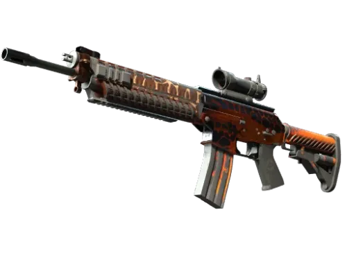 StatTrak™ SG 553 | Tiger Moth (Battle-Scarred)