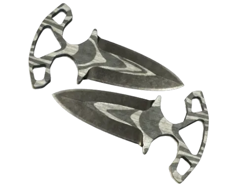 ★ StatTrak™ Shadow Daggers | Black Laminate (Battle-Scarred)