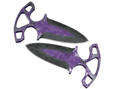 ★ StatTrak™ Shadow Daggers | Ultraviolet (Battle-Scarred)