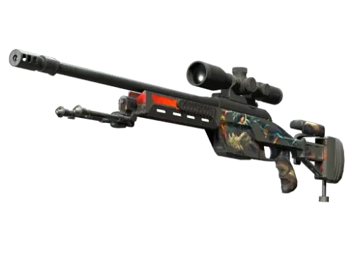 StatTrak™ SSG 08 | Dragonfire (Battle-Scarred)