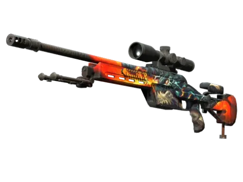 StatTrak™ SSG 08 | Dragonfire (Factory New)