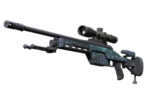 StatTrak™ SSG 08 | Mainframe 001 (Battle-Scarred)