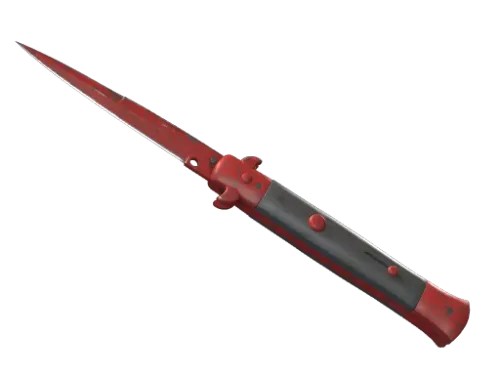 ★ StatTrak™ Stiletto Knife | Crimson Web (Well-Worn)