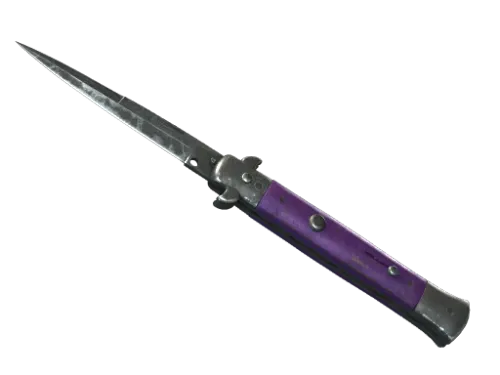 ★ StatTrak™ Stiletto Knife | Ultraviolet (Battle-Scarred)