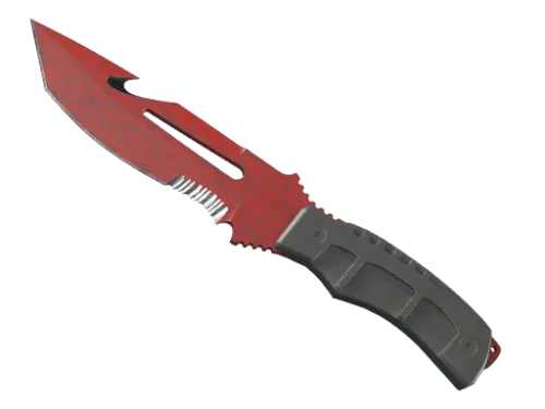 ★ StatTrak™ Survival Knife | Crimson Web (Well-Worn)