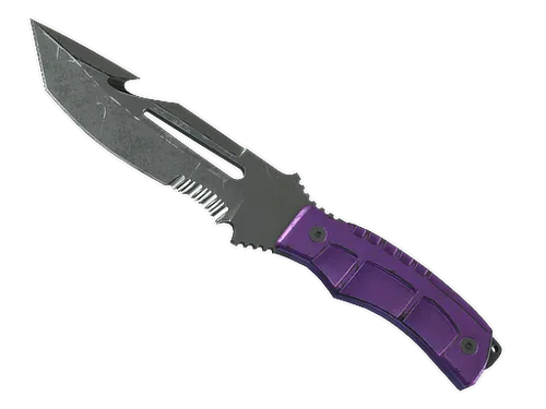 ★ StatTrak™ Survival Knife | Ultraviolet (Battle-Scarred)