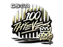 Sticker | 100 Thieves (Gold) | 2020 RMR