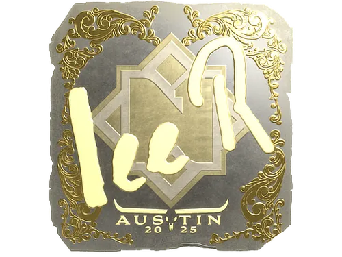 Sticker | 1eeR (Gold) | Austin 2025