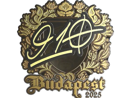 Sticker | 910 (Gold) | Budapest 2025