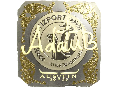 Sticker | adamb (Gold) | Austin 2025