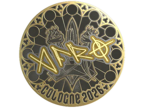 Sticker | afro (Gold) | Cologne 2026