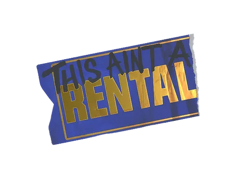 Sticker | Ain't A Rental (Foil)
