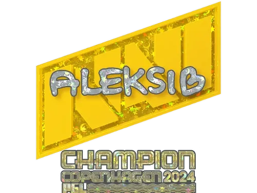 Sticker | Aleksib (Glitter, Champion) | Copenhagen 2024