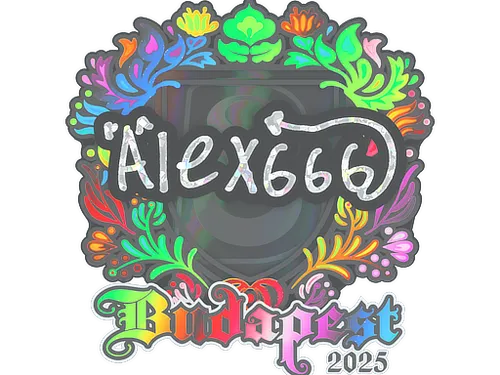Sticker | alex666 (Holo) | Budapest 2025