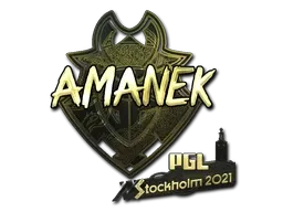 Sticker | AMANEK (Gold) | Stockholm 2021