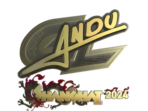 Sticker | aNdu (Gold) | Shanghai 2024