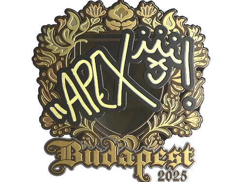 Sticker | apEX (Gold) | Budapest 2025