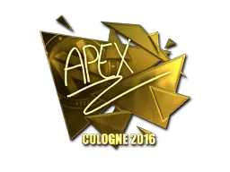 Sticker | apEX (Gold) | Cologne 2016