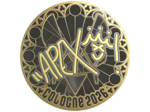 Sticker | apEX (Gold) | Cologne 2026