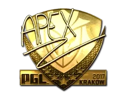 Sticker | apEX (Gold) | Krakow 2017