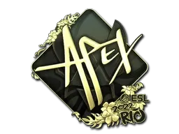 Sticker | apEX (Gold) | Rio 2022