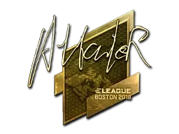 Sticker | Attacker (Gold) | Boston 2018