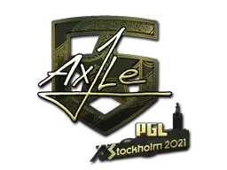 Sticker | Ax1Le (Gold) | Stockholm 2021