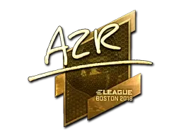 Sticker | AZR (Gold) | Boston 2018