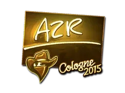 Sticker | AZR (Gold) | Cologne 2015