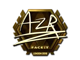 Sticker | AZR (Gold) | London 2018