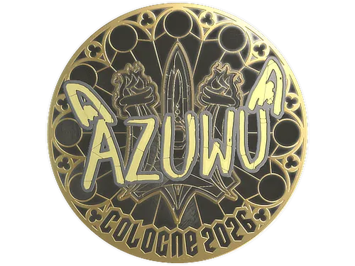 Sticker | AZUWU (Gold) | Cologne 2026