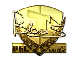 Sticker | B1ad3 (Gold) | Krakow 2017