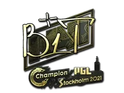 Sticker | b1t (Gold) | Stockholm 2021