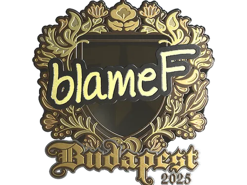 Sticker | blameF (Gold) | Budapest 2025