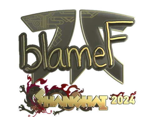 Sticker | blameF (Gold) | Shanghai 2024