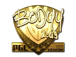 Sticker | bodyy (Gold) | Krakow 2017