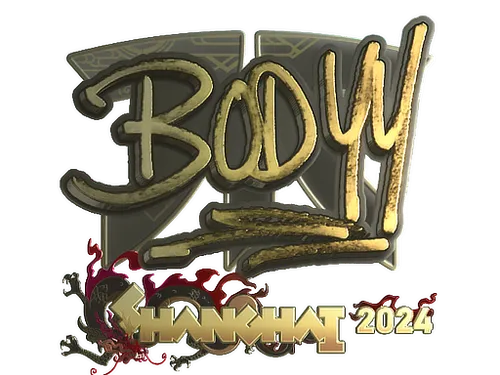 Sticker | bodyy (Gold) | Shanghai 2024