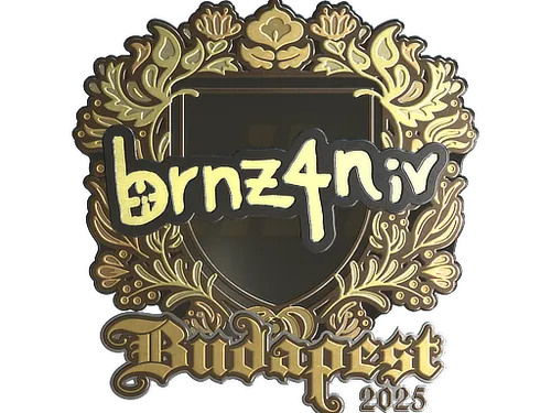 Sticker | brnz4n (Gold) | Budapest 2025