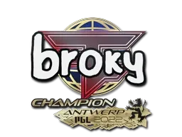 Sticker | broky (Champion) | Antwerp 2022