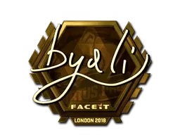 Sticker | byali (Gold) | London 2018